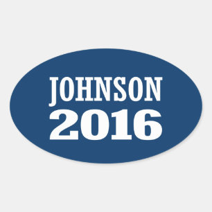Adesivo Oval Johnson - Ron Johnson 2016