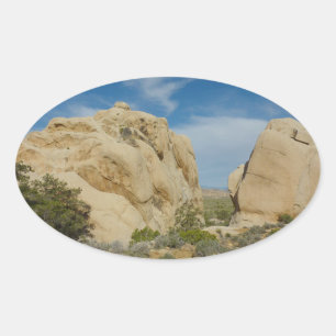 Adesivo Oval Jumbo Rocks no Parque Nacional Joshua Tree