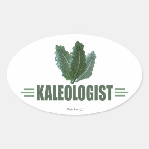 Adesivo Oval Kale Engraçado