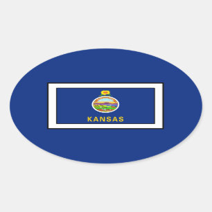 Adesivo Oval Kansas