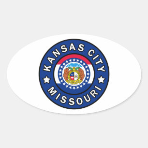 Adesivo Oval Kansas City Missouri