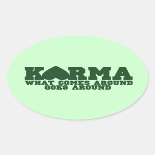 Adesivo Oval Karma