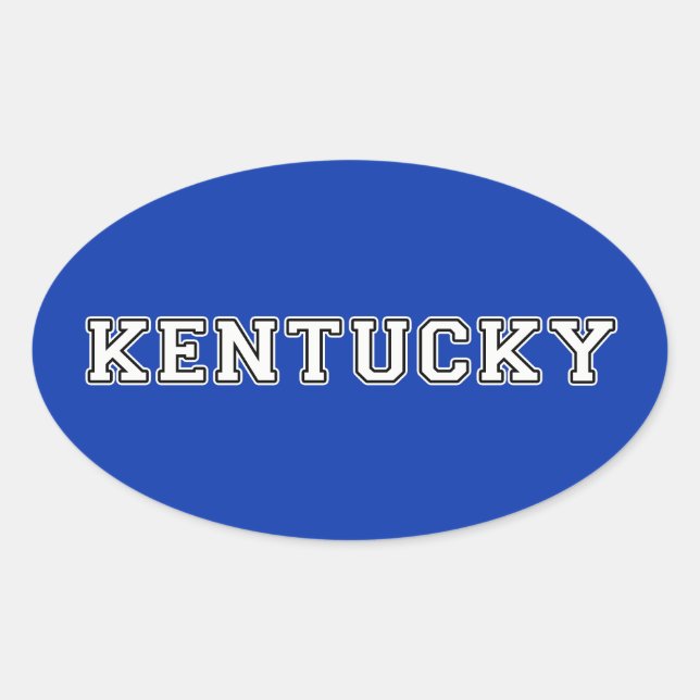 Adesivo Oval Kentucky (Frente)