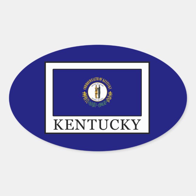 Adesivo Oval Kentucky (Frente)