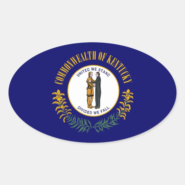 Adesivo Oval Kentucky (Frente)