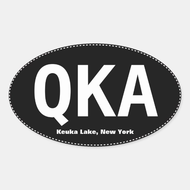 Adesivo Oval Keuka Lake Oval Bumper Sticker (Frente)