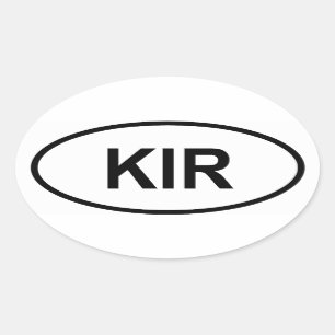 Adesivo Oval Kiribati "KIR"