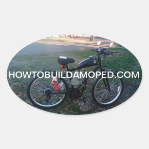 Adesivo Oval Kit Decal De Motor De Bicicleta A Motor De 2 Fases