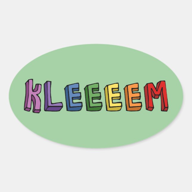 Adesivo Oval Kleem (Frente)