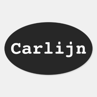 Adesivo Oval Koffer sticker ontwerpen met naam