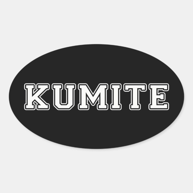 Adesivo Oval Kumite (Frente)