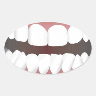 Adesivo Oval La Bouche