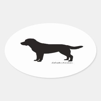 Adesivo Oval Labrador Retriever Oval Stickers