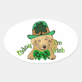 Adesivo Oval Labrador Retriever Ruas Pattys