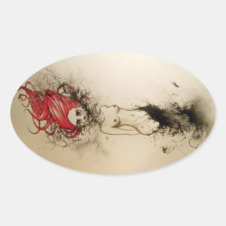 Adesivo Oval Lady Lazarus