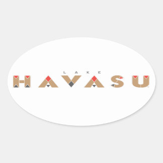 Adesivo Oval Lago Havasu