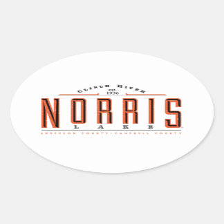 Adesivo Oval Lago Norris