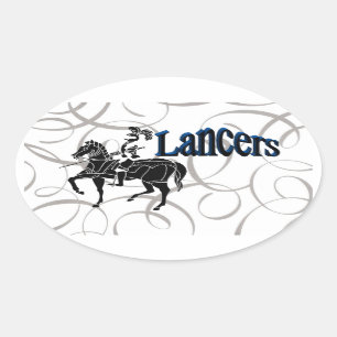 Adesivo Oval Lancer Stickers