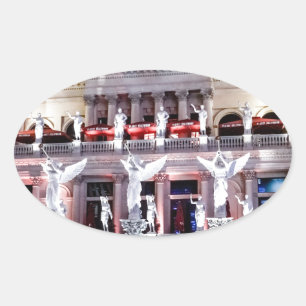 Adesivo Oval Las Vegas Caesars Palace Forum Architecture Nevada