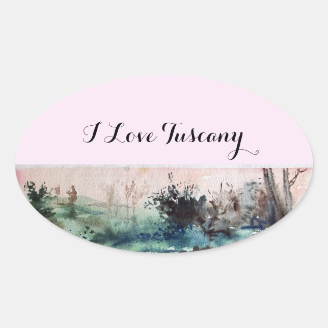 ADESIVO OVAL LATERAL DA MAREMMA TUSCANY LANDCSAPE (Frente)