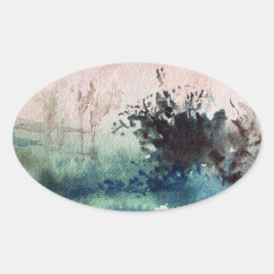 ADESIVO OVAL LATERAL DA MAREMMA TUSCANY LANDCSAPE