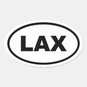 Adesivo Oval LAX Los Angeles