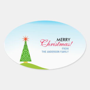 Adesivo Oval Le Sapin