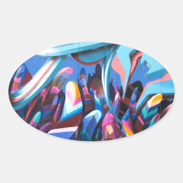 Adesivo Oval Legal Grafite Wall (Frente)