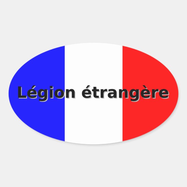 Adesivo Oval Legion etrangere (Frente)