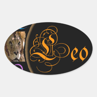 Adesivo Oval Leo