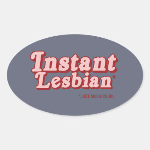 ADESIVO OVAL LESBIANO INSTANTE