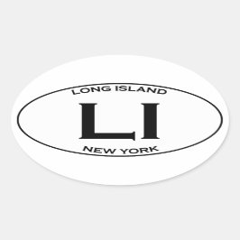 Adesivo Oval LI - Logotipo Oval Long Island