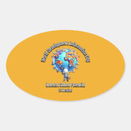 Adesivo Oval Libere Potencial Global. 24 de outubro