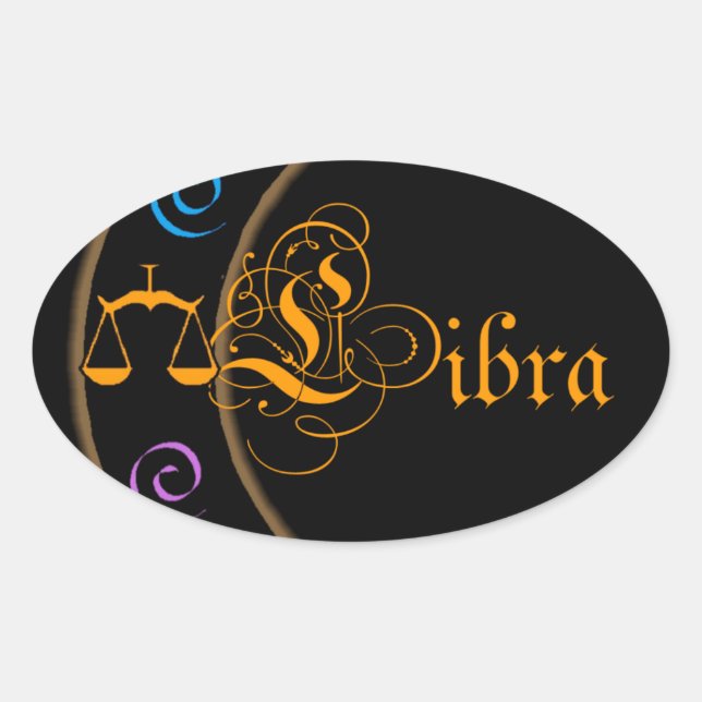 Adesivo Oval Libra (Frente)