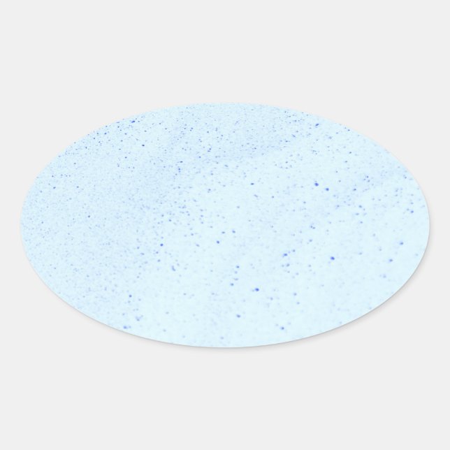 Adesivo Oval Light Blue Sand (Frente)