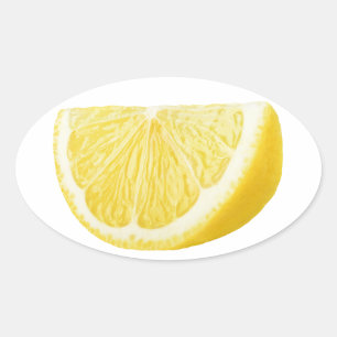 Adesivo Oval Limão