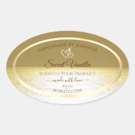 Adesivo Oval Lindos rótulos de embalagem de produtos para o Oce