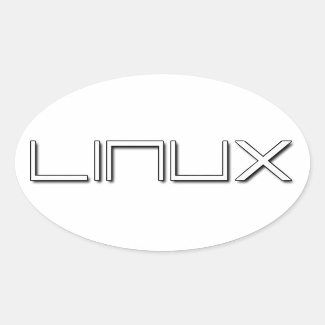 ADESIVO OVAL LINUX (Frente)