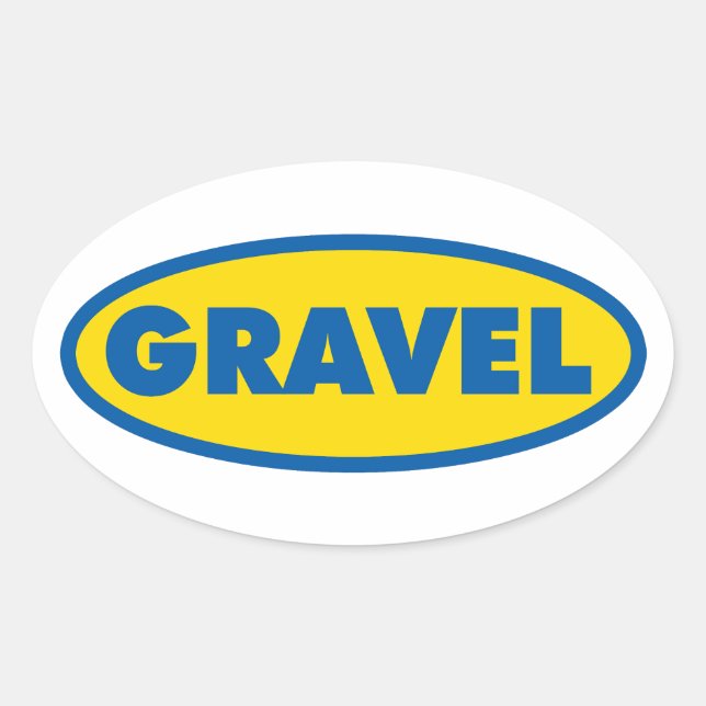 Adesivo Oval Logotipo Amarelo de Ciclo de Gravação (Frente)