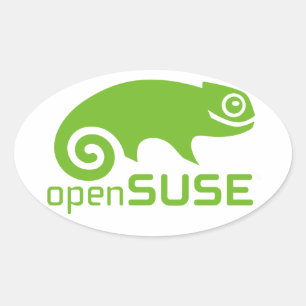 Adesivo Oval logotipo de Linux do openSuzie
