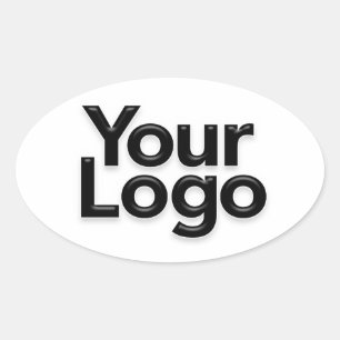 Adesivo Oval Logotipo de Marketing Promocional para Pequenas Em