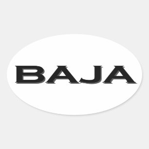 Adesivo Oval Logotipo do Oval de Baja