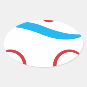 Adesivo Oval Logotipo legal moderno Triathlon