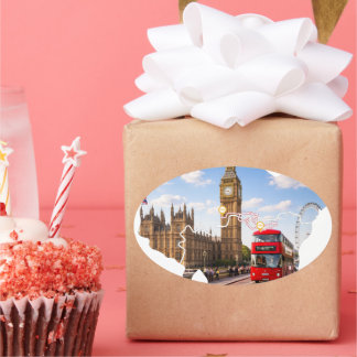 Adesivo Oval London 26.2 Marathoner Course Map Sticker