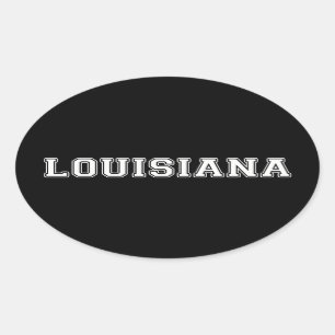Adesivo Oval Louisiana