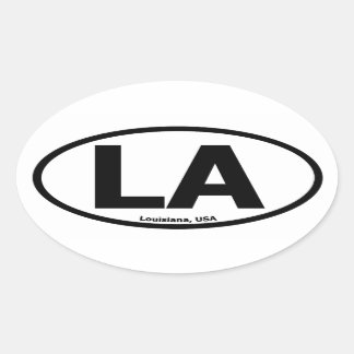 Adesivo Oval Louisiana Oval Sticker