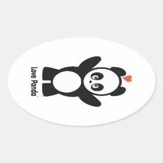 Adesivo Oval Love Panda® Sticker