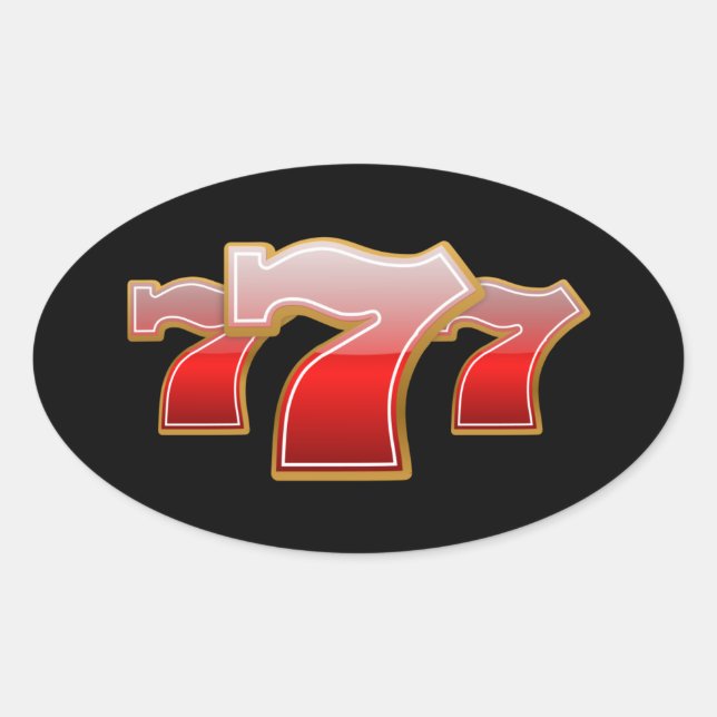 Adesivo Oval Lucky Seven (Frente)