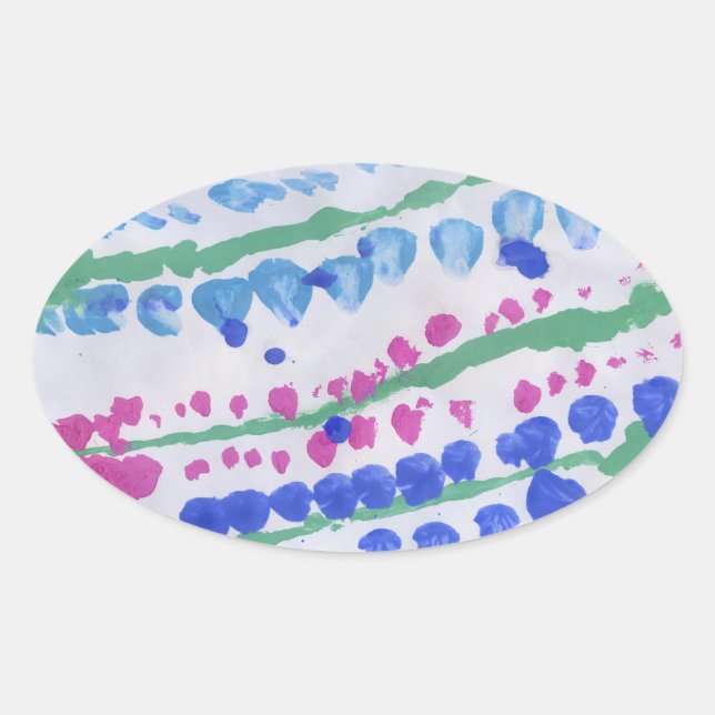 Adesivo Oval Lupine Sticker (Frente)