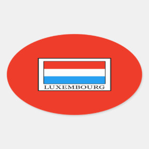 Adesivo Oval Luxemburgo
